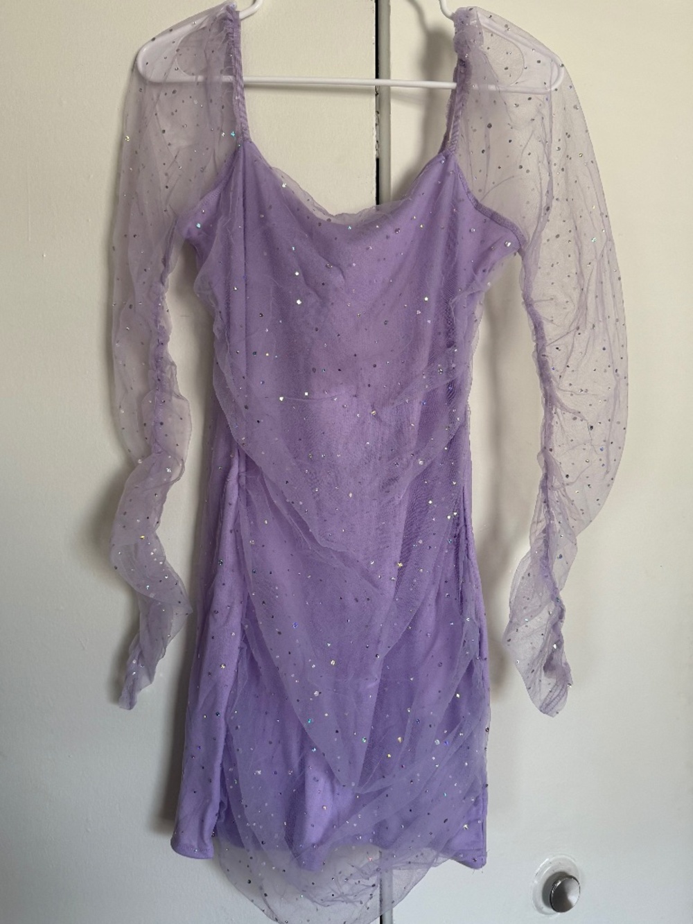SHIEN - Double Crazy Mesh Sparkle Dress